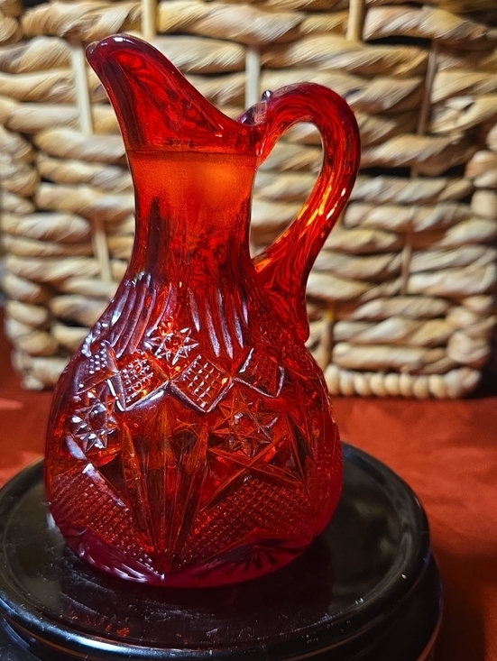 Vintage Other - Vintage Amberina Glass Cruet- Missing Stopper